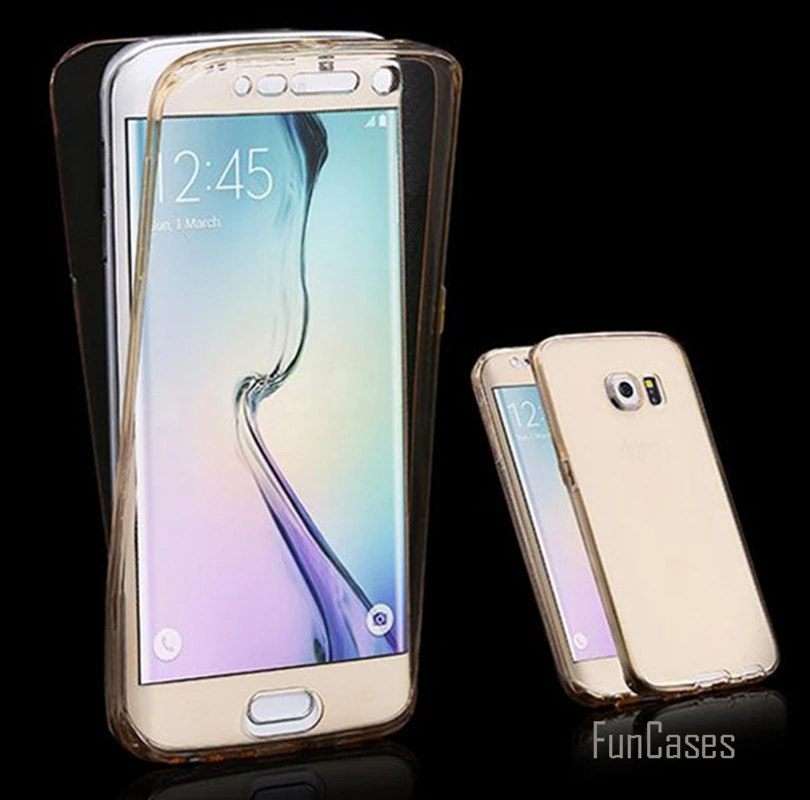 Прозрачный чехол с полным покрытием для Samsung Galaxy A6 Plus A8 A9 2018 A750 360 градусов мягкая