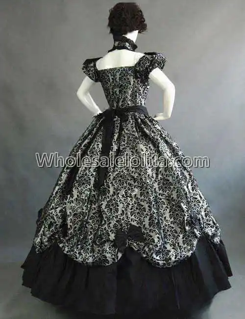 Винтажные костюмы 1860 s Civil War Southern Belle готическое платье лолиты викторианские платья