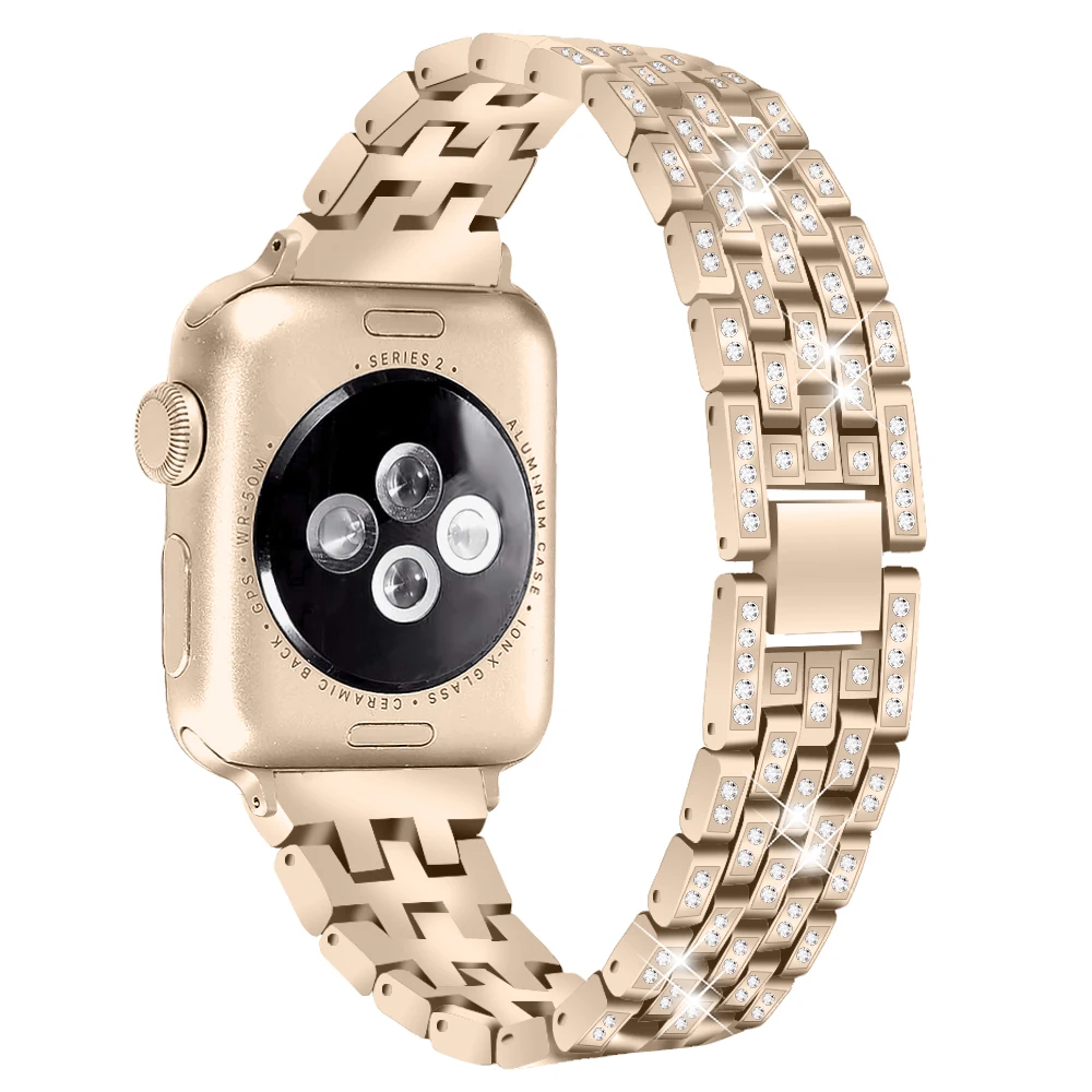 JOYOZY для женщин, шикарный ремешок для Apple Watch, 38 мм/40 мм, регулируемый ремешок из нержавеющей стали для iwatch, серия 4, 3, 2, 1, браслет