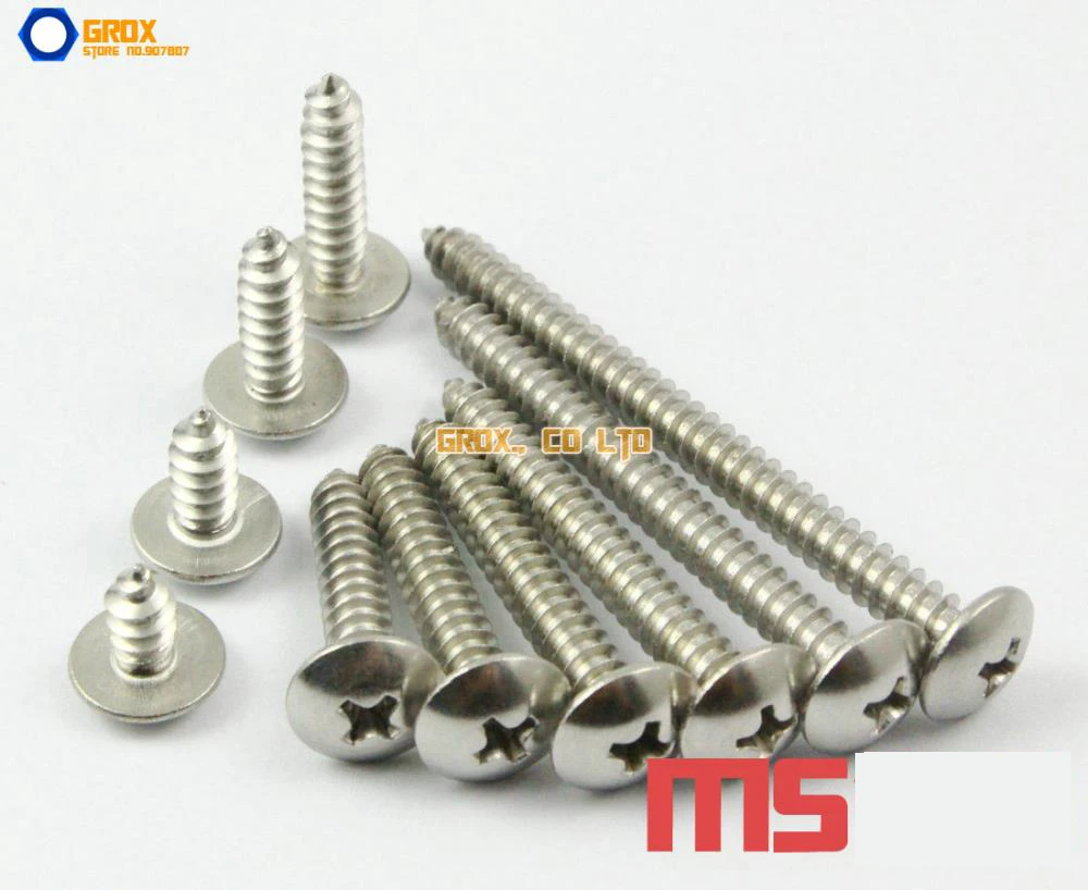 

M5 304 Stainless Steel Phillips Truss Head Self Tapping Screws