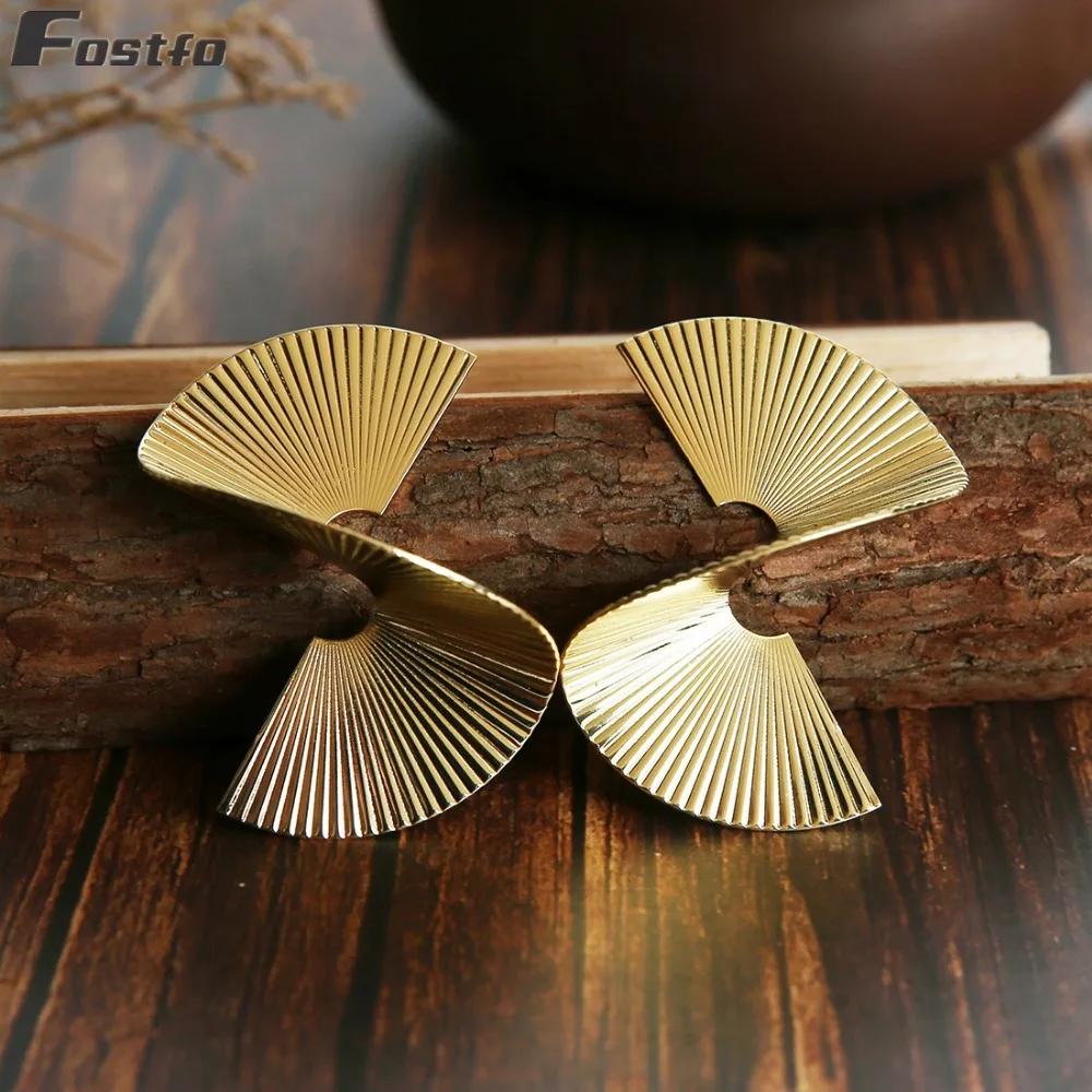 Необычные геометрические Спиральные серьги для женщин преувеличенная