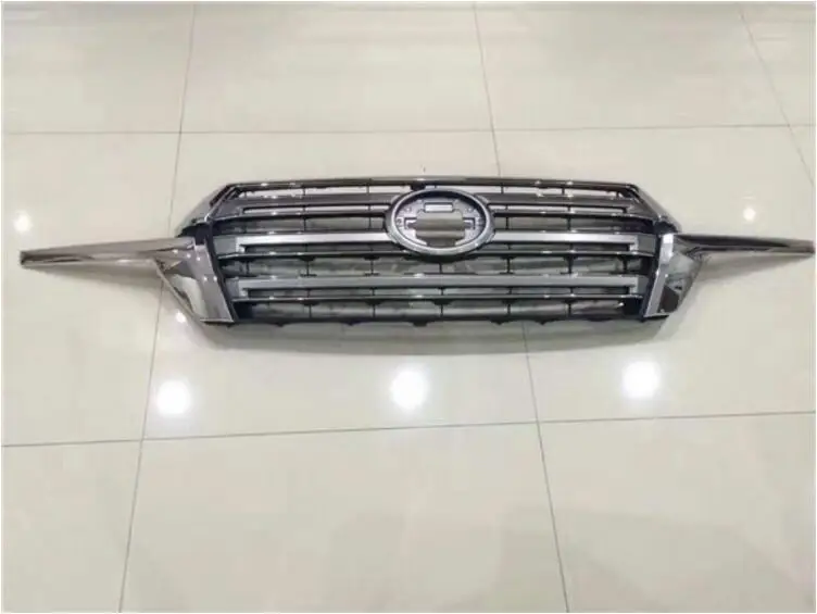 Jioyng ABS Chrome автомобилей сетки переднего бампера Решетка грили для 16 17 Toyota Land Cruiser