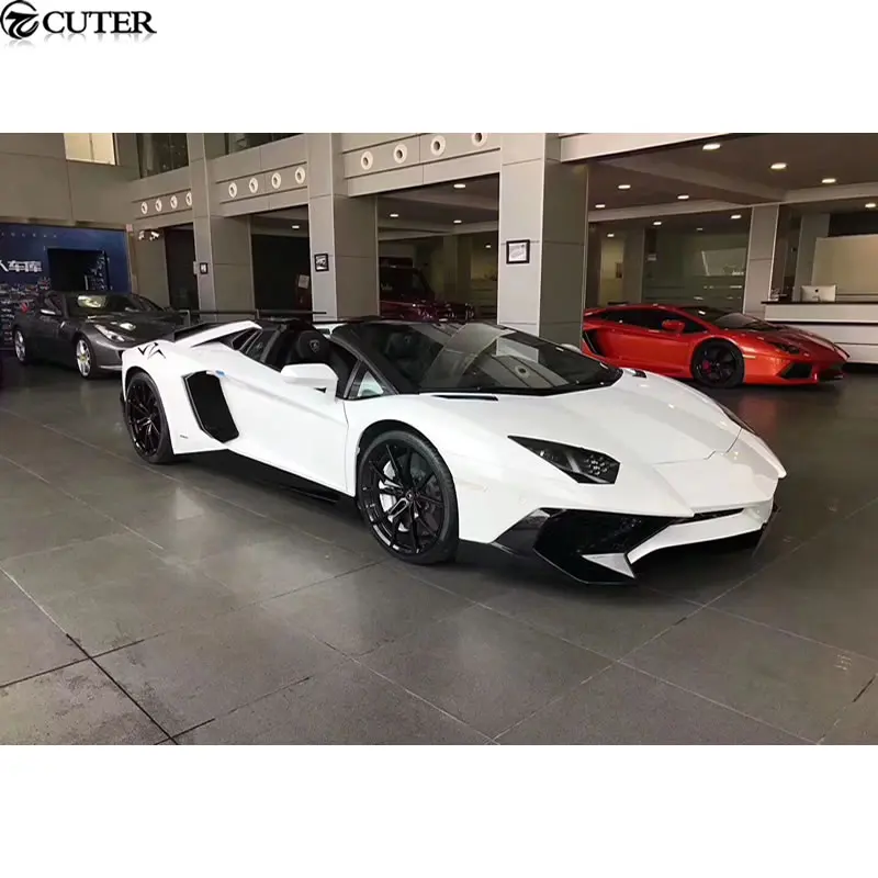 LP700 к LP750 SV стиль стекловолокно передний бампер задний спойлер для Lamborghini Aventador LP750-4 Superveloce 11-15