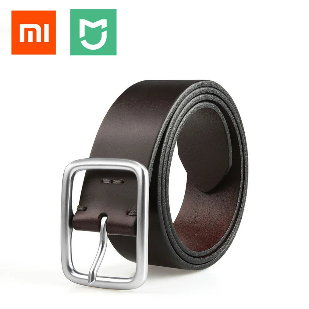 В наличии оригинальный Xiaomi Mijia Qimian Досуг коровья кожа ремень пять отверстий два
