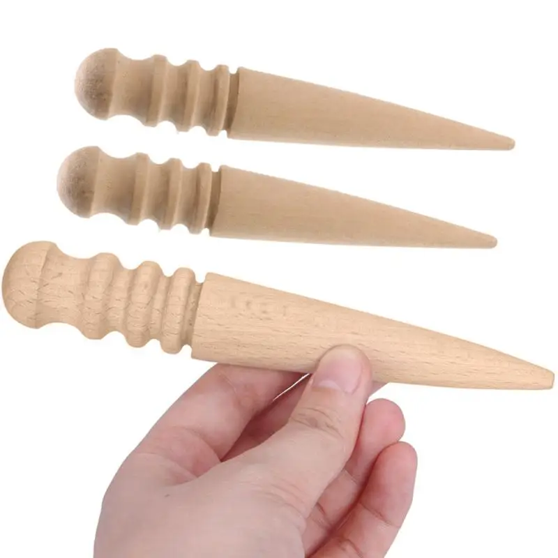 1/2 шт. кожа инструмент круглые деревянные края дождевика полировщик для кожаного изделия края дождевика мульти-Размеры кожи ремесленных инструментов