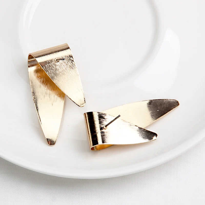 Beadsland Drop Earrings Metal Sheet Curved Triangle Design Fashion Punk Women Girls Dancing Party Christmas Gift 39288 | Украшения и