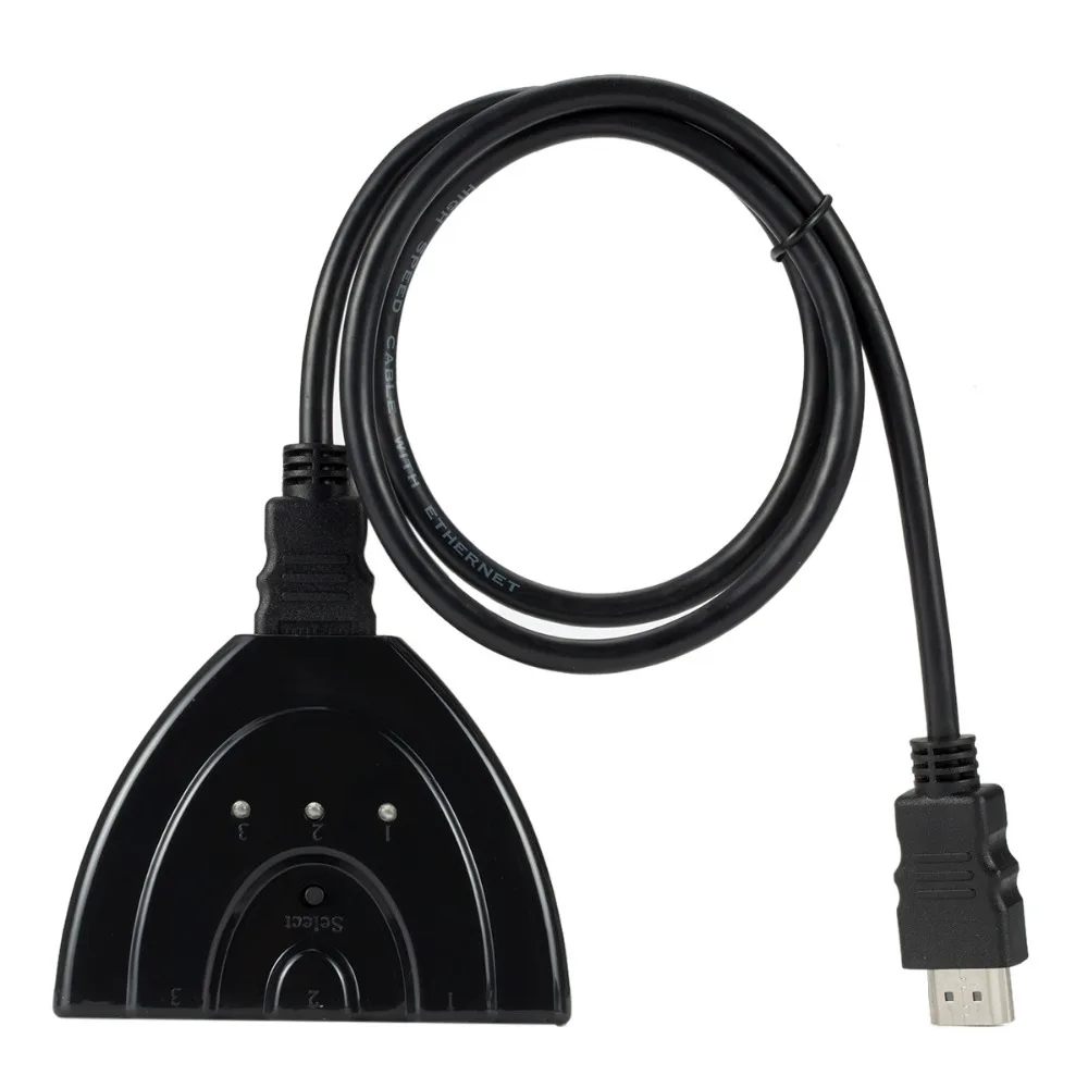 3 порта HDMI коммутатор 3 в 1 из 1080P концентратор V1.4B HDMI коммутатор сплиттер кабель-адаптер для HDTV xbox PS3 черный