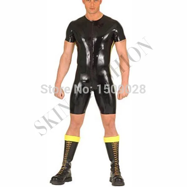 Бесплатная Доставка! Латексные резиновые Костюмные колготки catsuit для мужчин|rubber