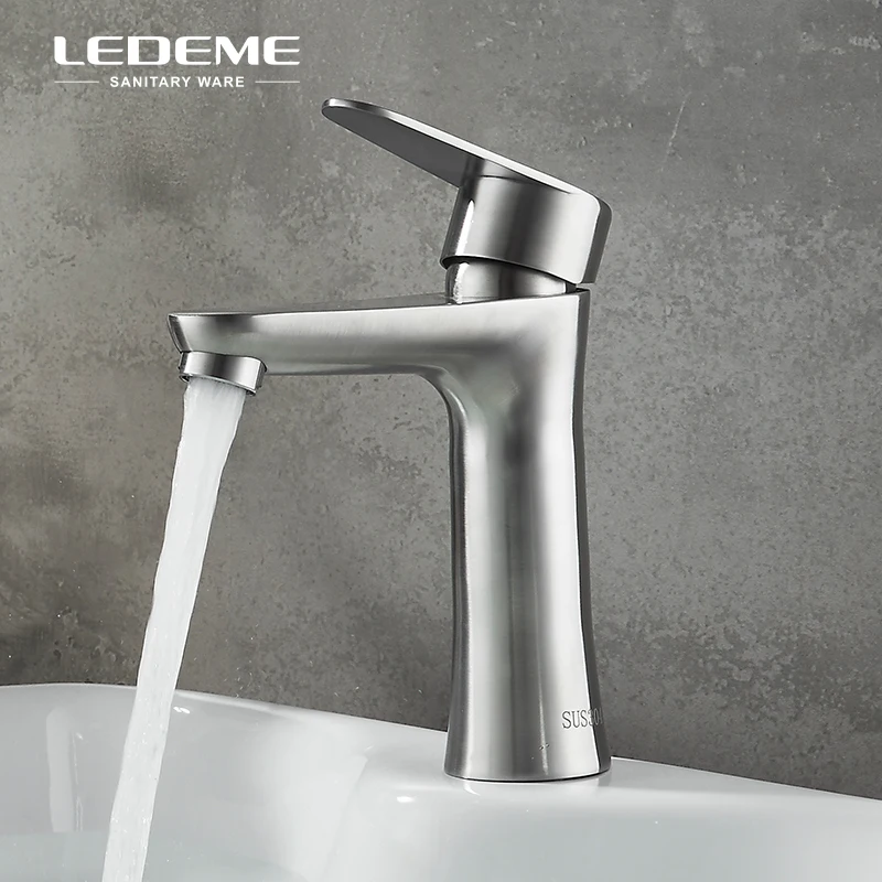 LEDEME смеситель для ванной комнаты современный кран с одной ручкой туалета простая