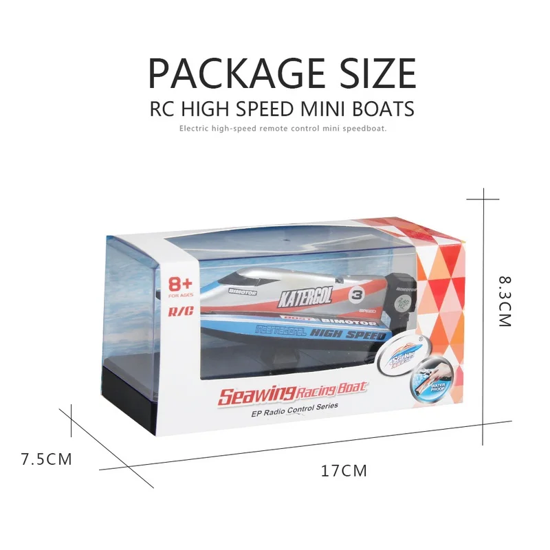 Remote Control Speed Boat Toys Mini RC Racing 2.4G Rechargeable High Plastic Electric Ship For Children Gift | Игрушки и хобби