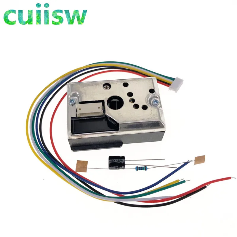GP2Y1014AU0F компактный оптический датчик пыли совместимый GP2Y1010AU0F GP2Y1010AUOF датчик дымовых частиц с кабелем