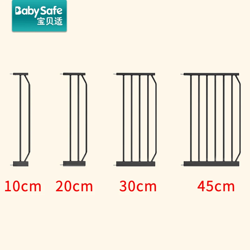 

Infant and child safety gate rail extension black extension