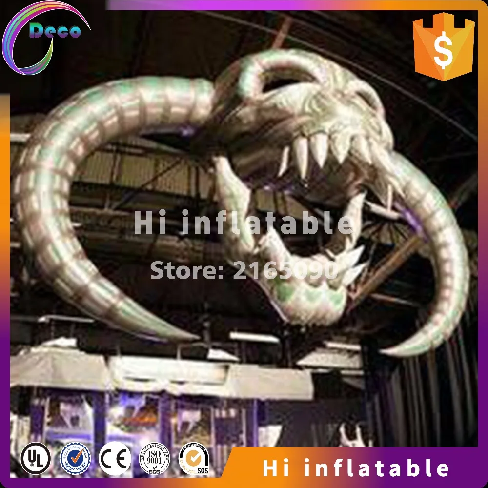 3M высокий новый дизайн печать Хэллоуин надувной череп для украшения | Дом и сад