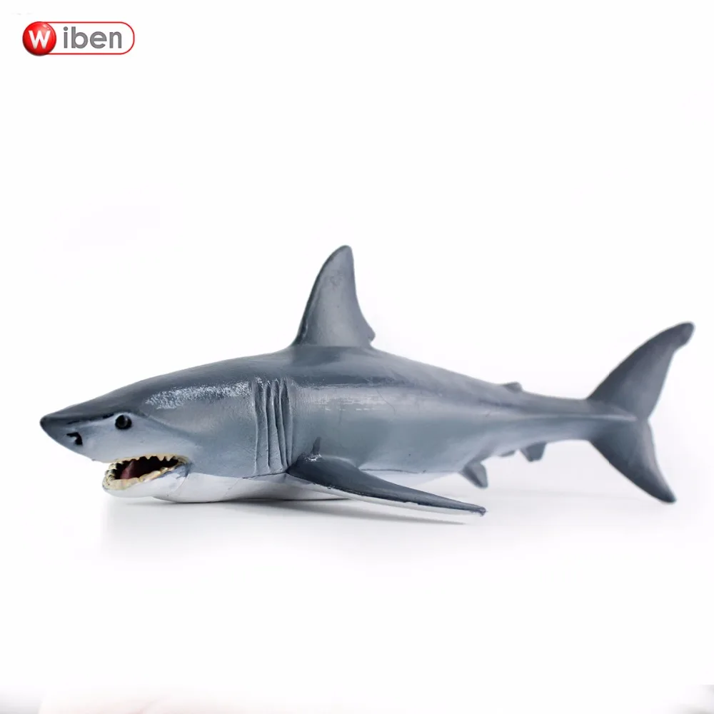 Wiben Sea Life Синяя Акула моделирование животных модель действий и игрушек фигурки