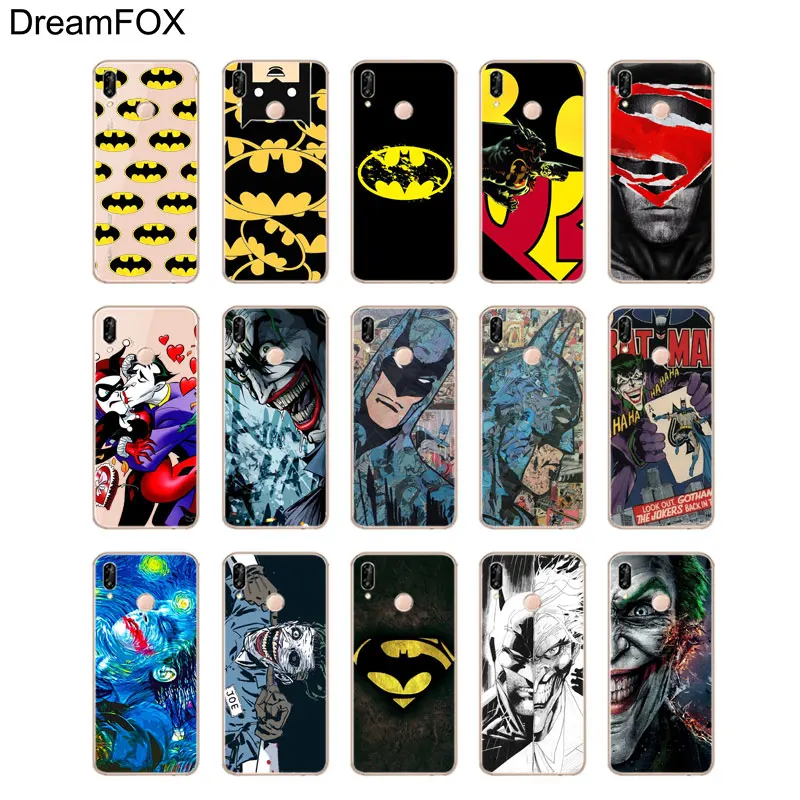 DREAMFOX M061 Batman Joker Comics Soft TPU Silicone Case Cover For Huawei Honor 6A 6C 6X 7C 7X 8 Lite Pro |