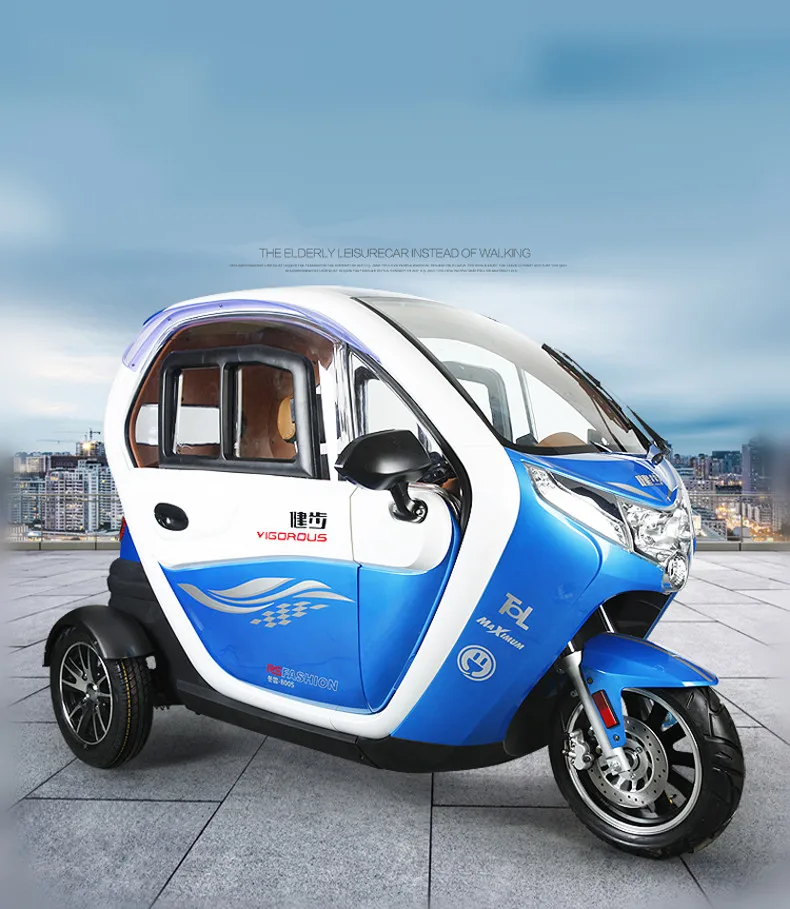 Электрический трехколесный самокат 72 в 65 А · ч дисплей камеры аккумулятор мощный