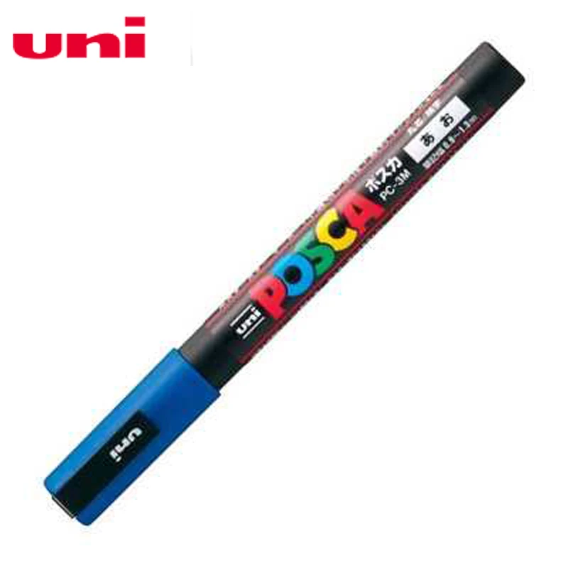 2 шт. Mitsubishi Uni Posca PC-3M Краска Маркер-тонкий наконечник-0,9 mm-1.3 мм 17 цветов выбор Искусство Маркер