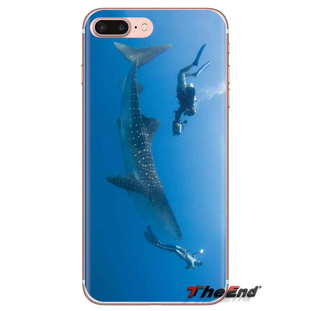 For iPod Touch Apple iPhone 4 4S 5 5S SE 5C 6 6S 7 8 X XR XS Plus MAX Whale Marine life Cool Soft Transparent Shell Covers |