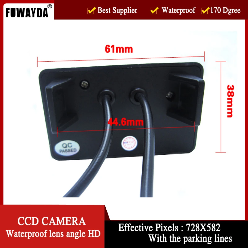 Камера заднего вида FUWAYDA HD CCD 170 ''с широким углом обзора камера для парковки