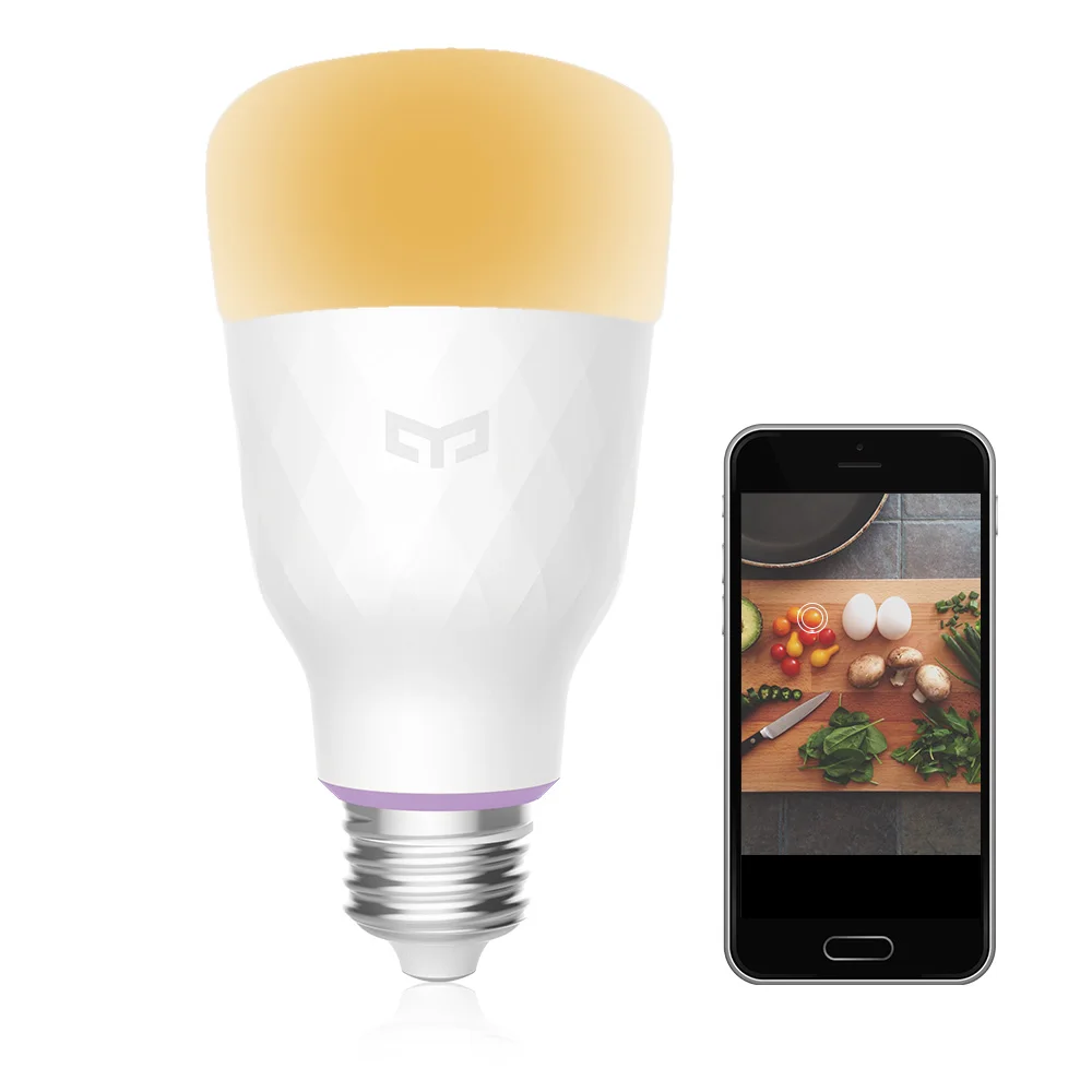 Original Xiaomi YEELIGHT Smart Light Bulb E27 RGB LED (Colorful) Mi Phone WiFi Remote Control | Электроника