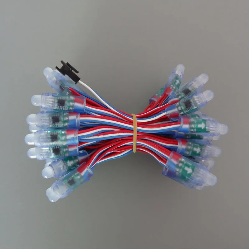 50 шт./шнур DC5V 12 мм SM16703 адресуемый RGB светодиодный умный пиксельный узел света