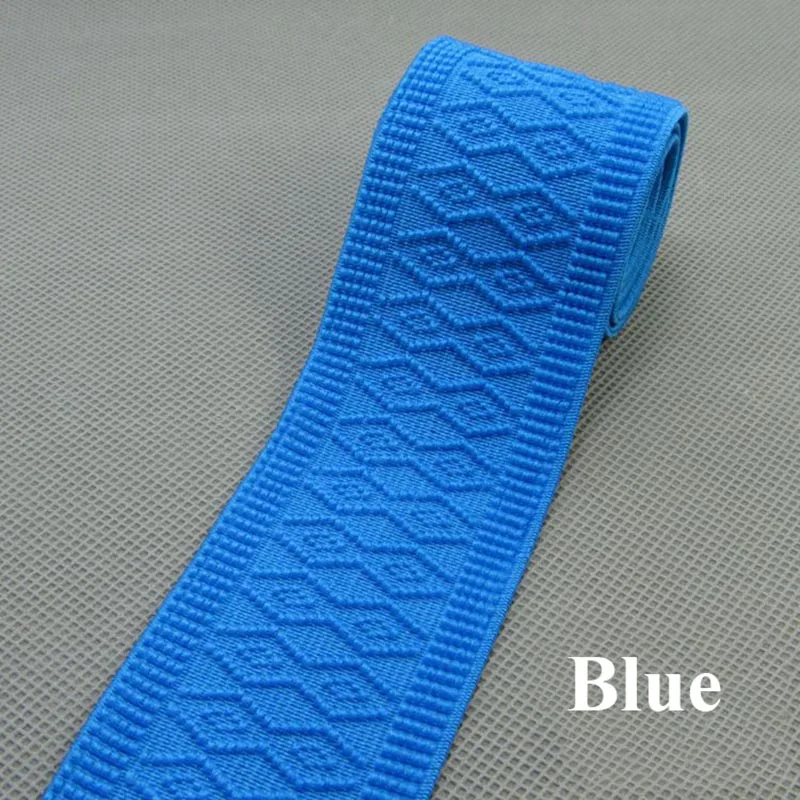 blue Meetee 4 метра 50 мм ширина резинки красочный узор DIY ремесла швейное платье с поясом брюки ручной работы аксессуары AP584 - Цвет: blue