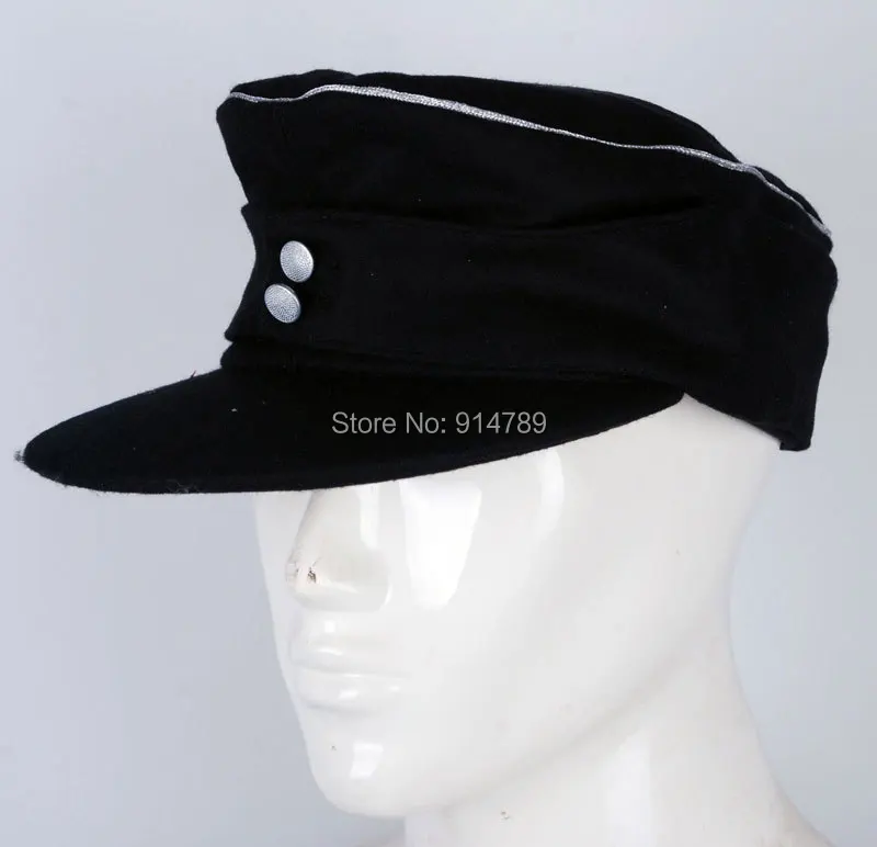 

WWII GERMAN WH ELITE OFFICER PANZER WOOL FIELD CAP L-33190