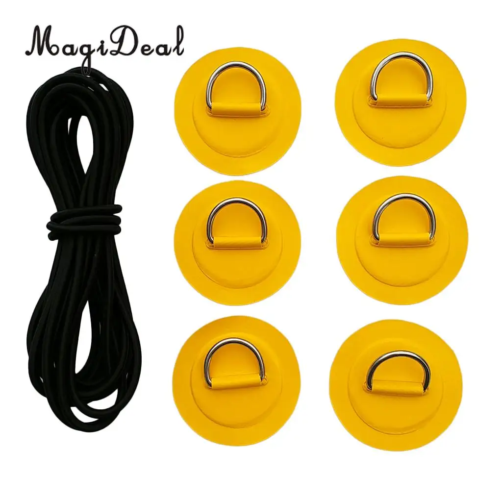 Партия 6 Нержавеющая сталь d образное кольцо облицовка