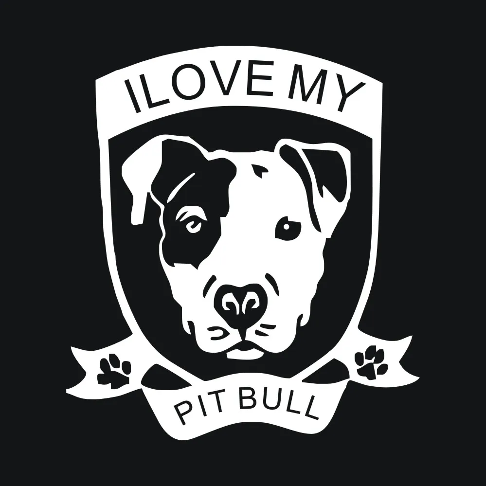 Автомобильные наклейки и I Love My Pitbull для автомобиля на бампер Стайлинг двери окна