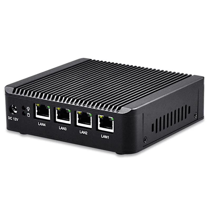 Четырехъядерный J1900 4 LAN Мини ПК Windows 10 7 PFsense брандмауэр маршрутизатор мини сервер