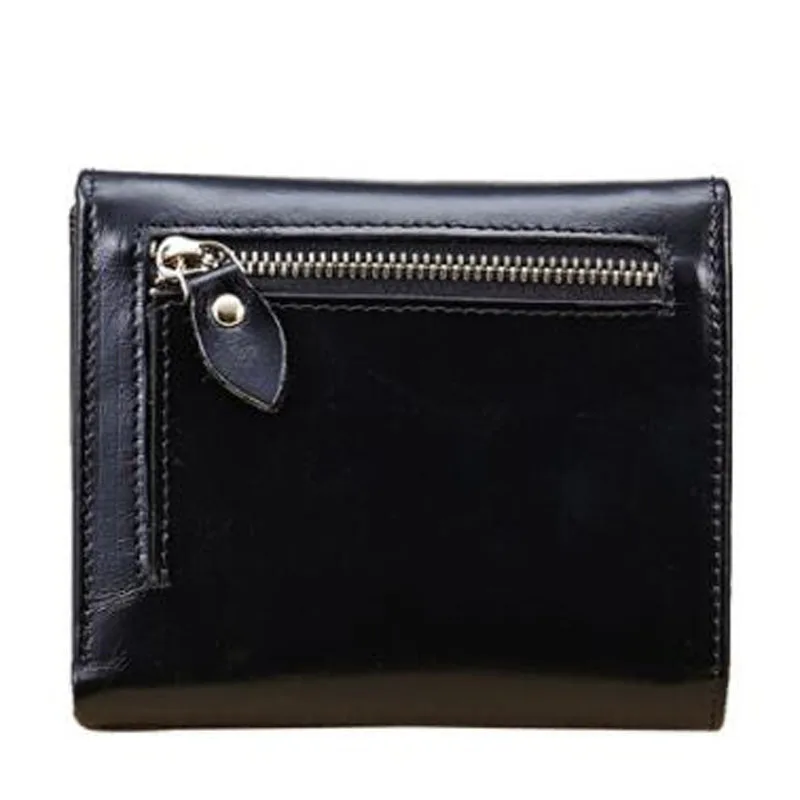 Классический кошелек унисекс из натуральной кожи короткий простые мужские