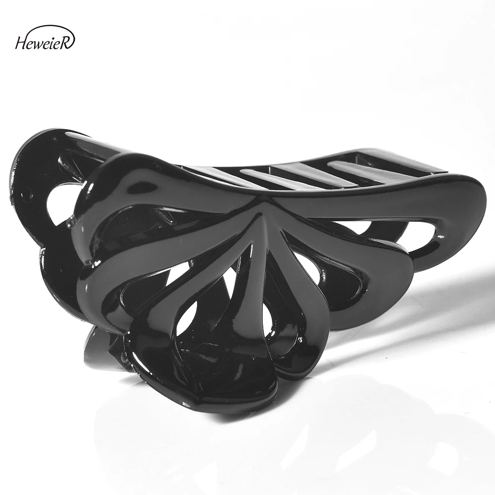 Модные новые женские аксессуары черная пластиковая заколка для волос захват