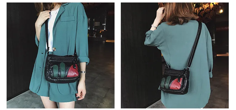 High Quality Mini Black Bag Women Very Soft Washed PU Leather Female Purses and Handbag Lady Small Messenger Bag for