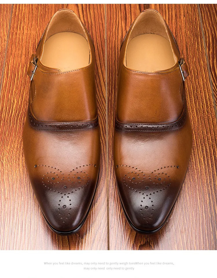 

2019 Hot Men Classic Dress Shoes Leather Wingtip Carved Italian Formal Shoes Oxford Sneakers Pointed Leather Dress Shoes Loafers