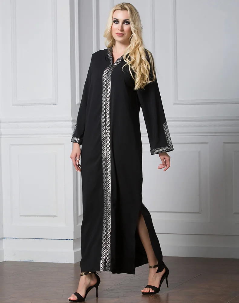 Новинка 2017 арабское мусульманское платье с шапкой женское Рамадана размера плюс
