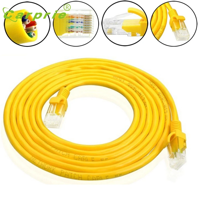 CARPRIE сетевой Ethernet кабель желтый внешний Cat5e 100% Медь RJ45 1 30 м Feb14 MotherLander|ethernet cable|cable