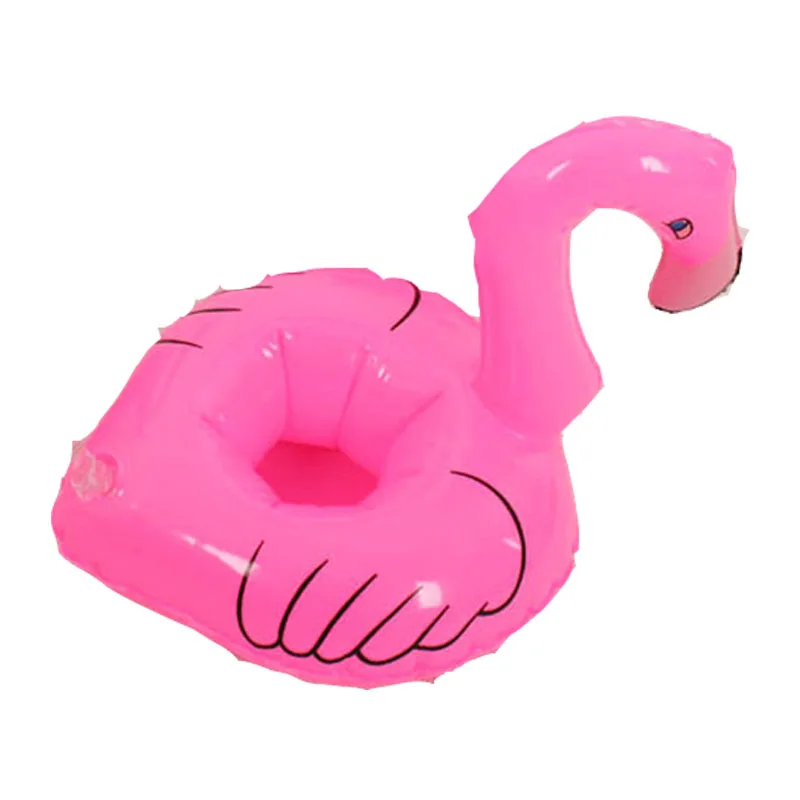 MN02102 Flamingo Летний бассейн плавающая чашка держатель Надувной Держатель чашка для напитков 10 шт./ste пляжная подставка для телефона Плавающие для ванны игрушки оптом - Цвет: MN02102 Flamingo