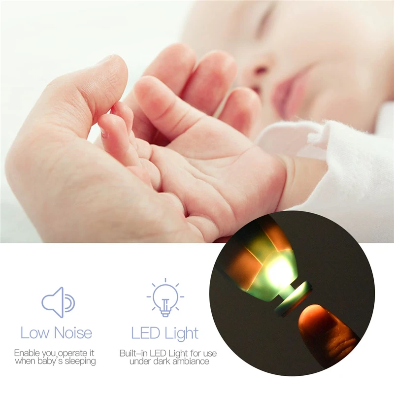 Машинка для стрижки ногтей новорожденных 6 в 1 электрический триммер
