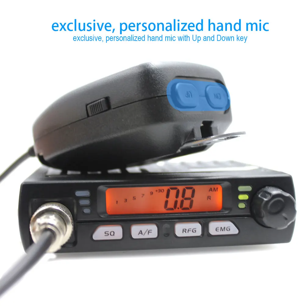 Ultra Mini CB-40M 25.615-30.105MH 8W Citizen band CB Radio Mobile Transceiver Compact AM/FM Car radio same with AC-001 AR-925