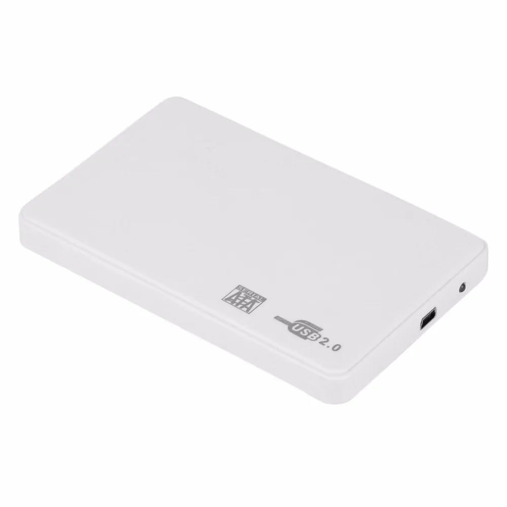 2,5 дюймов USB HDD чехол Sata для USB 2,0 жесткий диск SATA внешний корпус HDD жесткий диск коробка с USB кабелем