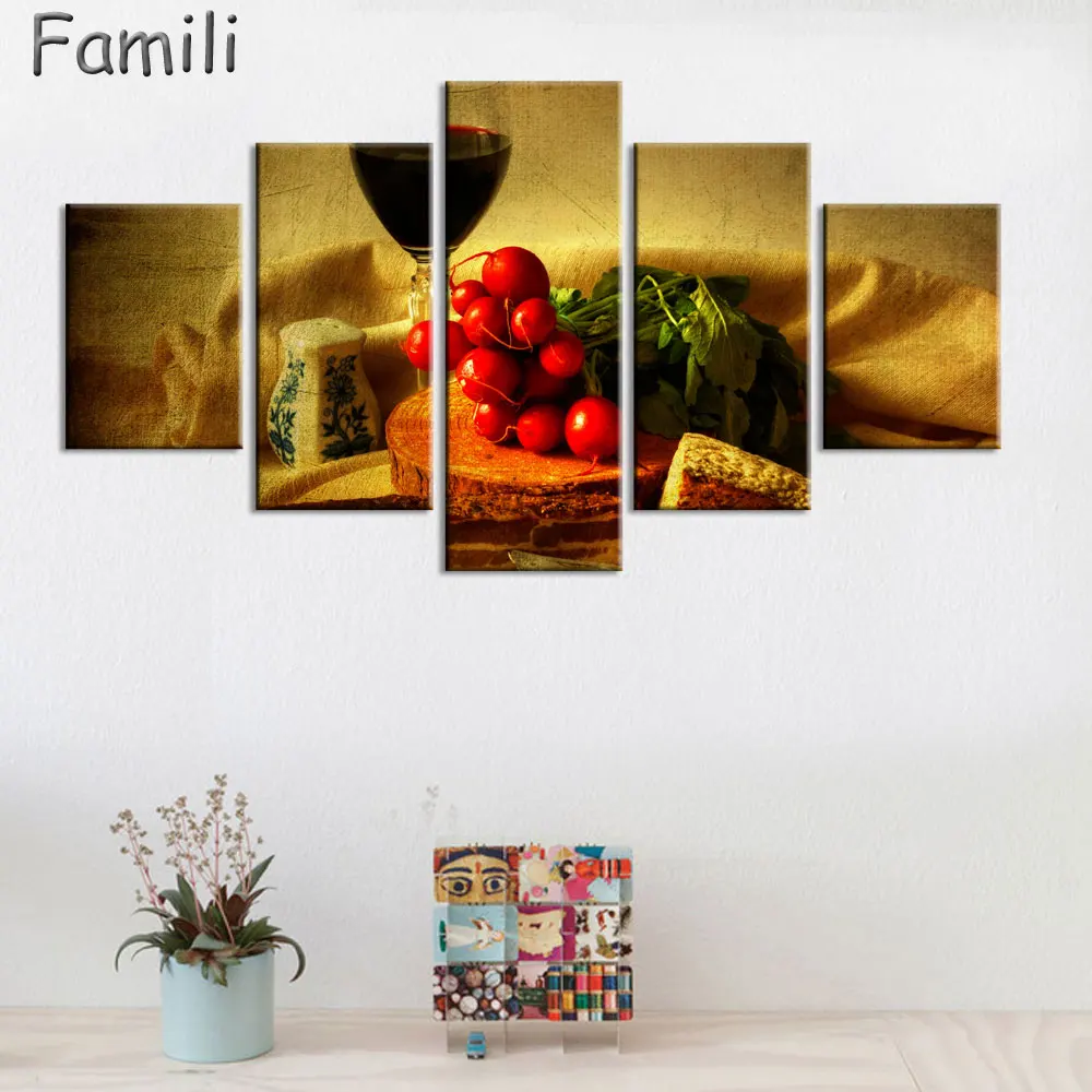 5 шт. декоративные бочки с рисунком винограда Красного вина