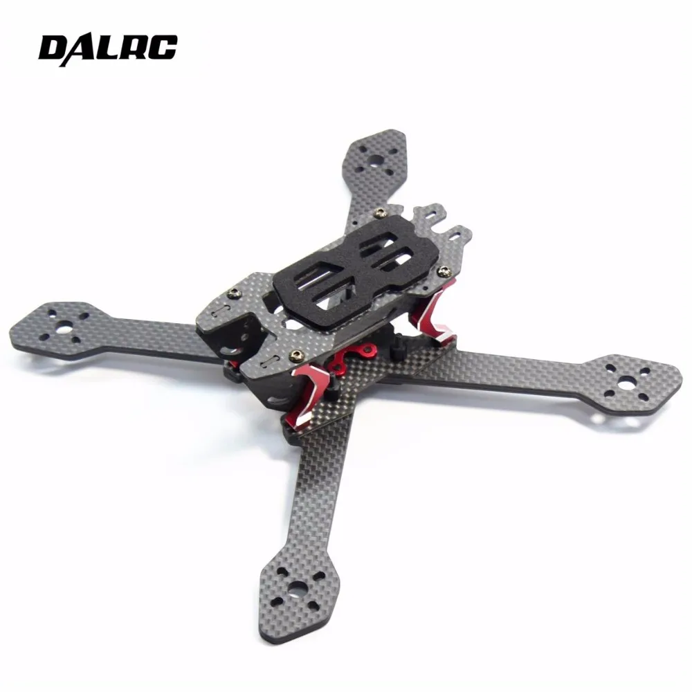 

DALRC Title X212 212mm Carbon Fiber Frame Kit 4mm/6mm Independent Arm For FPV Racing Drone FPV Freestyle Frame Kit 5152 5061