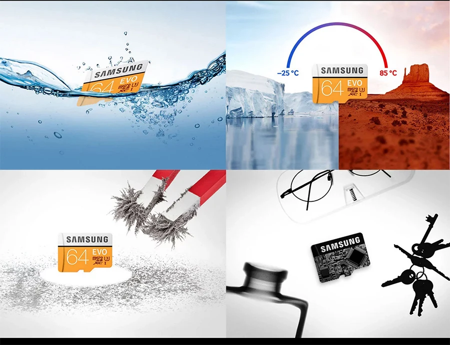 SAMSUNG tarjeta micro sd 32 Гб SDHC SDXC Большая емкость micro sd 128 Гб 64 Гб EVO Class 10 карта памяти 32 Гб 16 Гб для go pro