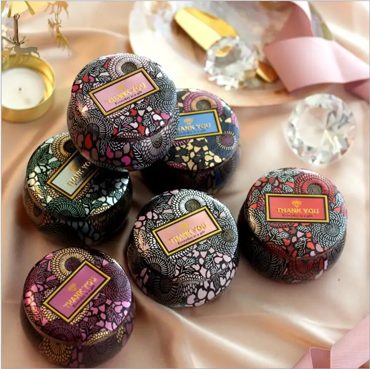 20 шт. в винтажном стиле железная коробка конфет на свадьбу свеча Jar Baby Shower День рождения сувениры