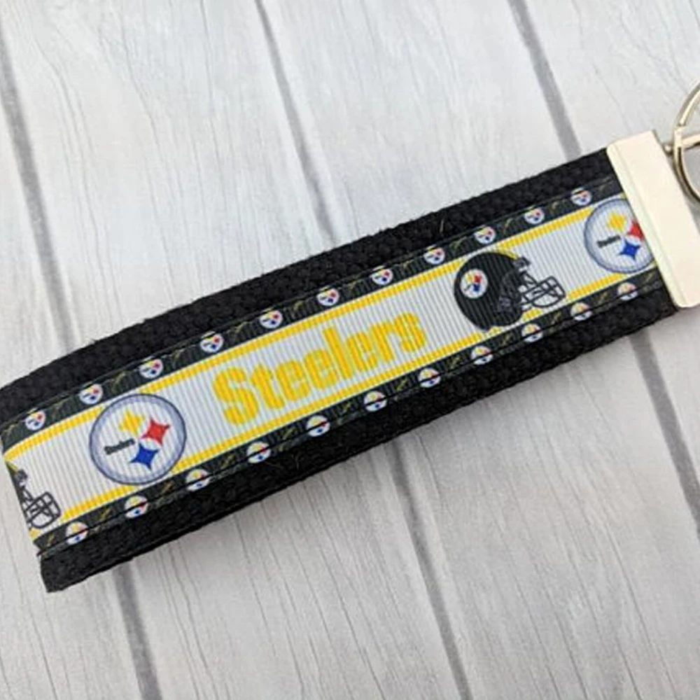 Спортивная корсажная лента Steelers 7/8 дюйма 22 мм банты для волос с принтом в виде