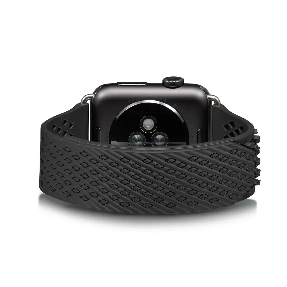 Для Apple Watch, версии 5/4 40 мм 44 без пряжки спортивный силиконовый ремешок петли прессованного Кнопка браслет для наручных часов iwatch серии 5/4/3, 38, 42 мм, версия