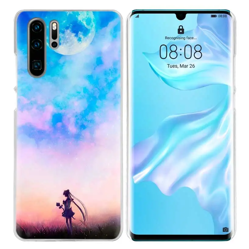 Чехол Sailor Moon Kawai для huawei P20 P30 P Smart Nova 4 3i P10 P9 P8 mate 10 20 lite Pro Mini, жесткий чехол для телефона из ПК, Новинка - Цвет: 06