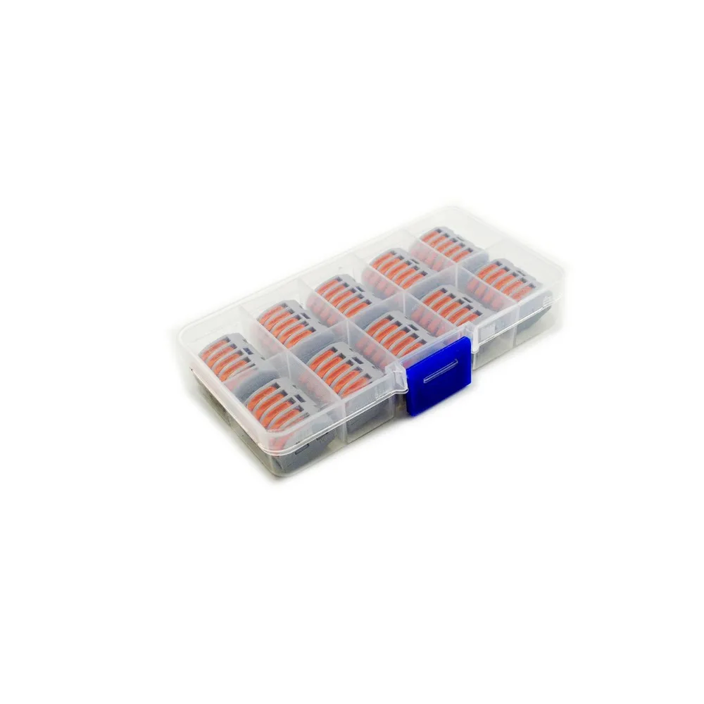 10 шт. Универсальный Компактный соединитель для проводов соединители быстрой проводки 5 контактов клеммный