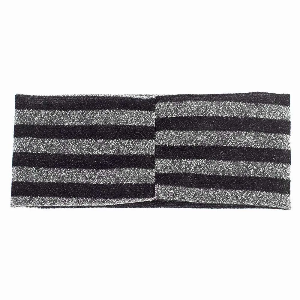 Geebro Женская Полосатая повязка на голову Летняя мода сетка дышащая для девочек