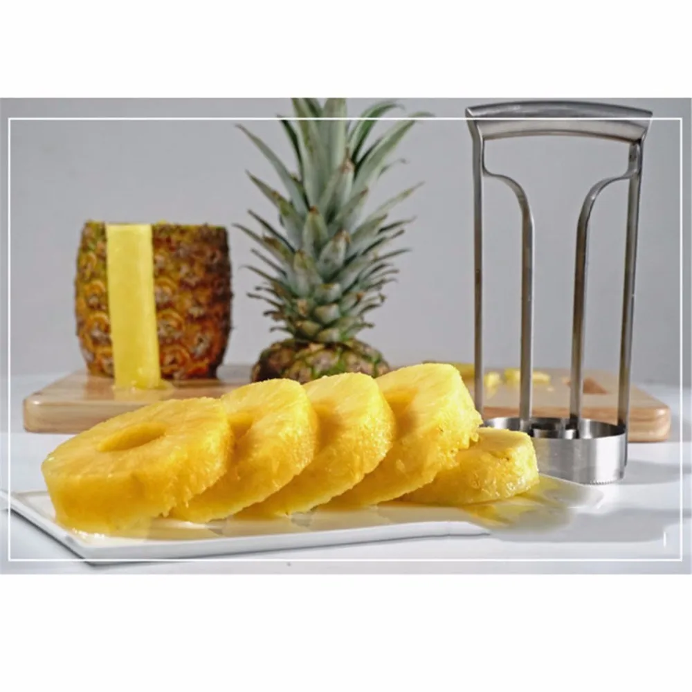 

gadgets kitchen tools new utensil stainless steel fruit pineapple peeler corer cutter slicer manual peeling machine